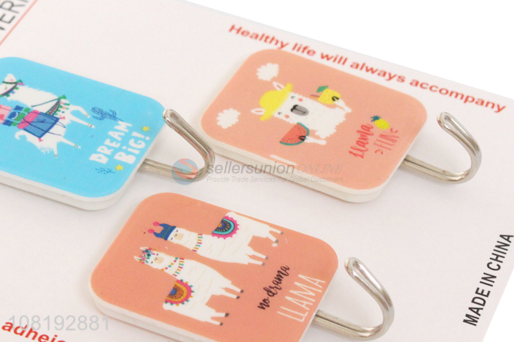 Best Sale Cartoon Printing Sticky Hooks Cheap Wall Hook