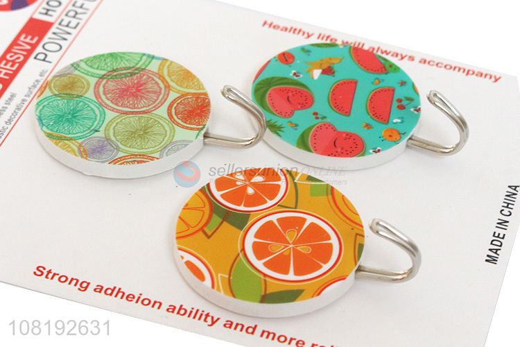 Hot Products 3 Pieces Kitchen Bathroom Wall Hooks Sticky Hooks