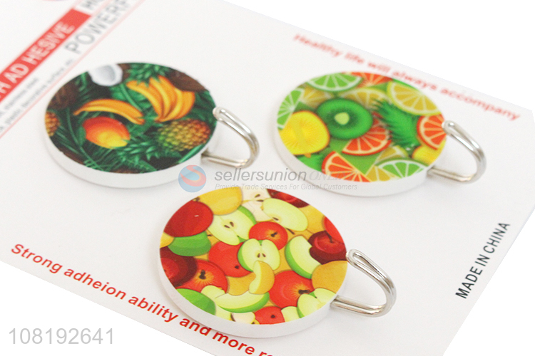 Popular Fruit Pattern Self-Adhesive Hooks Cheap Sticky Hooks