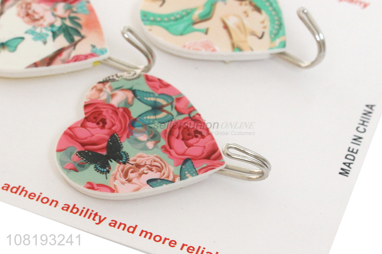 Custom 3 Pieces Adhesive Hook Heavy Duty Wall Hooks For Home