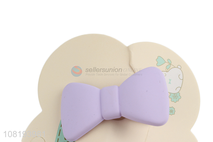 China factory cute bowknot hair clips for girls