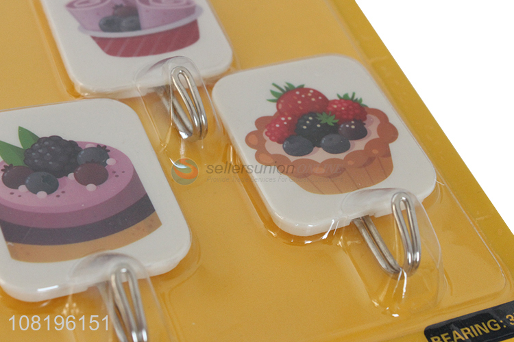 Hot selling plastic sticky hooks kitchen wall hooks