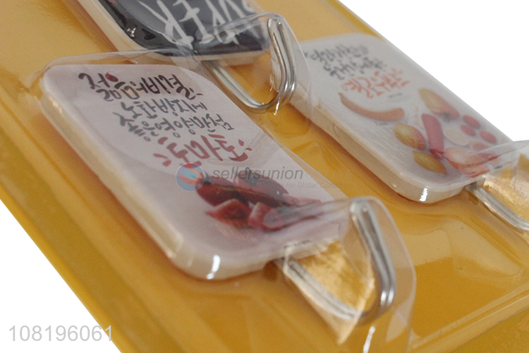 Best selling printed wall hooks kitchen sticky hooks