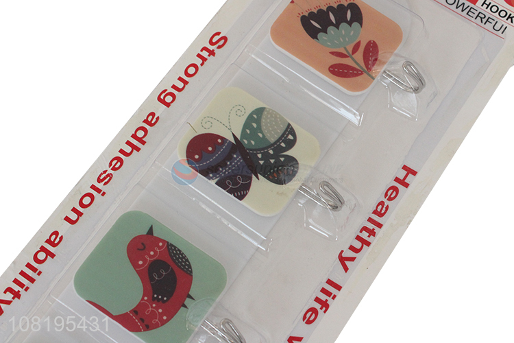 Yiwu factory cartoon sticky hooks kitchen wall hooks