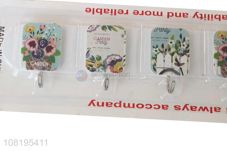 Wholesale price printed sticky hooks kitchen hooks