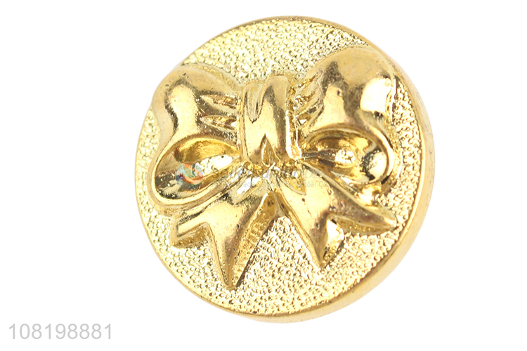 New arrival garment accessories round resin buttons gold buttons
