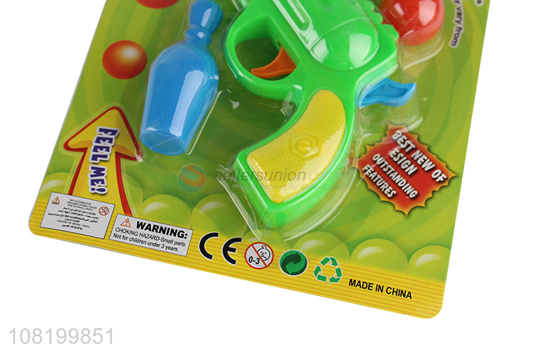 New arrival plastic ping pong gun toys with ball bullet