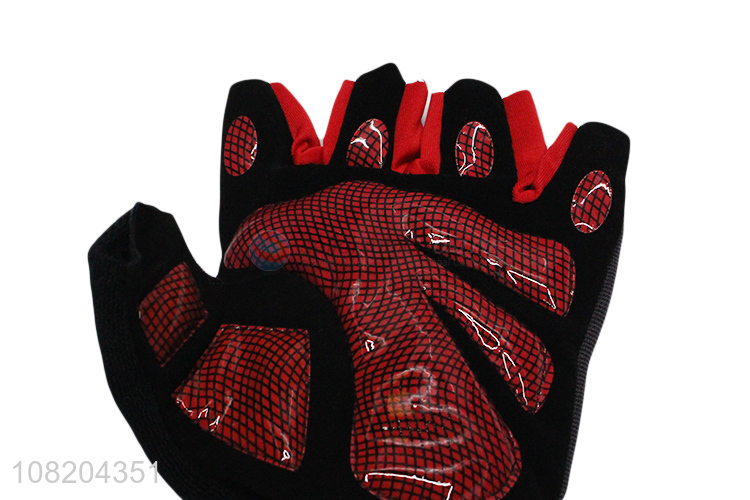 Fashion Design Half Finger Racing Gloves Breathable Sports Gloves