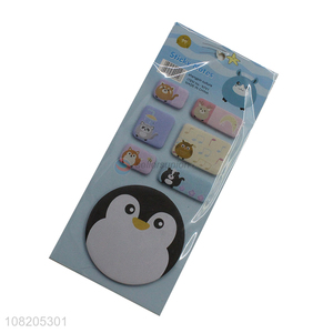 New products cartoon penguin memo pad sticky notes