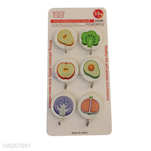 Good selling round household wall mounted sticky hooks