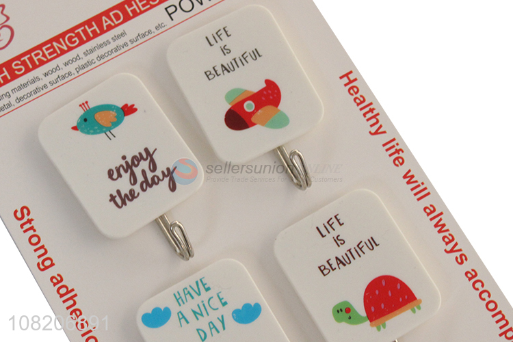 Good quality plastic wall hooks sticky hooks for household