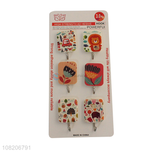 Most popular cartoon pattern household sticky hooks for sale