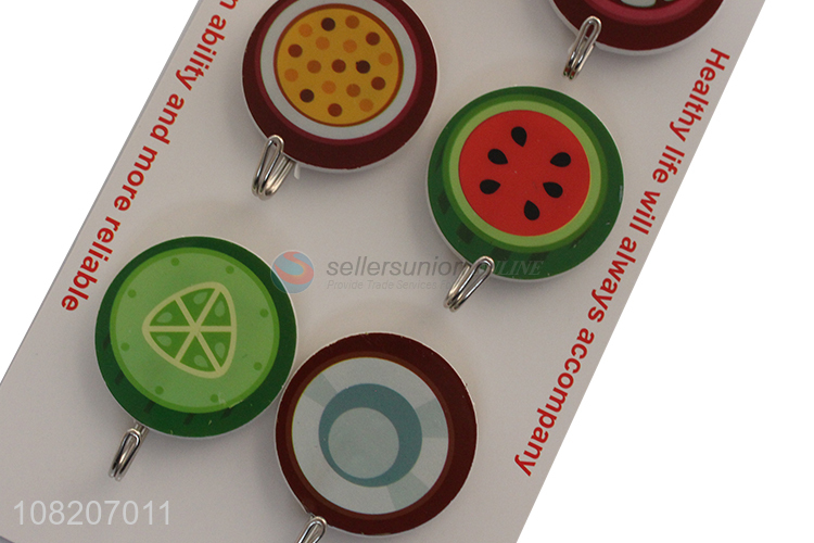 New products round plastic heavy duty household sticky hooks