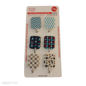 Top products fashion wall mounted sticky hooks for hanger
