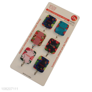 New products 6pieces self adhesive wall sticky hooks for sale
