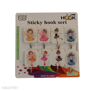 Top products household plastic sticky hooks with high quality