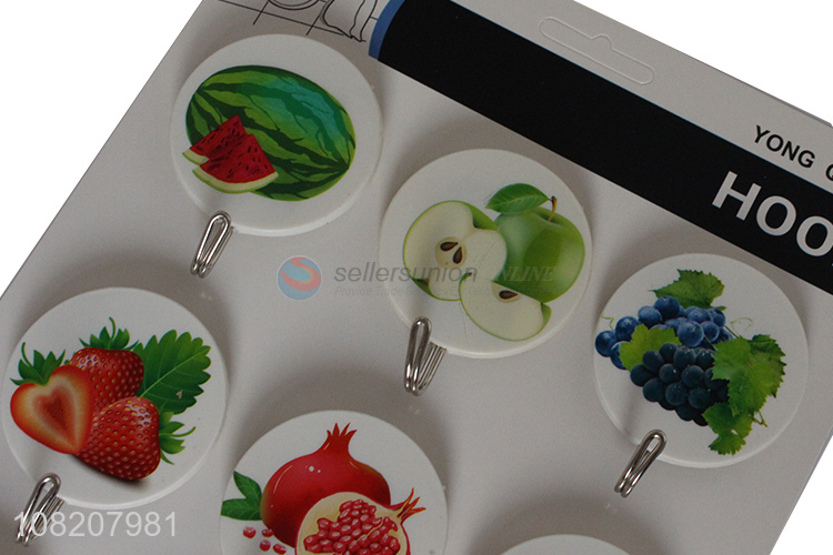 Latest style fashion round heavy duty sticky hooks wholesale