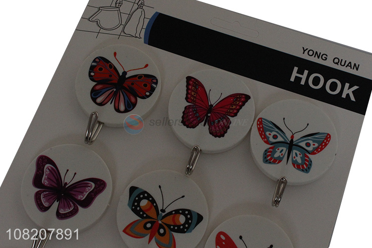 Popular products butterfly pattern fashion sticky hooks