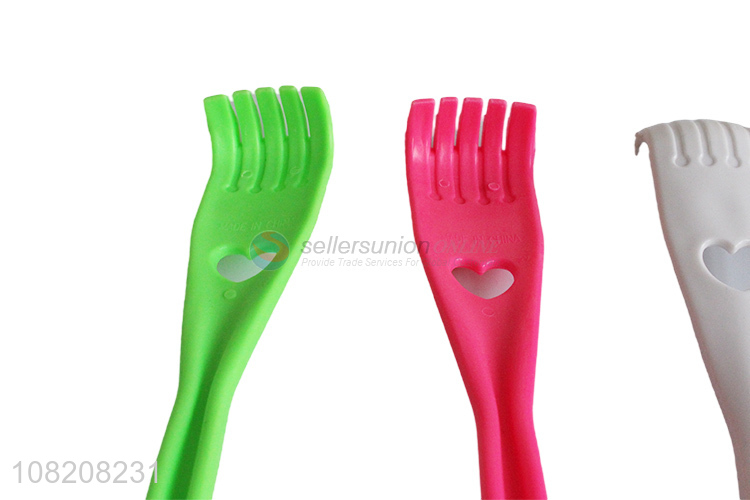 High quality multicolor long handle shoehorn for daily use