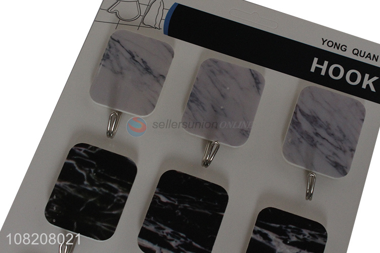 Hot selling household plastic sticky hooks for bathroom