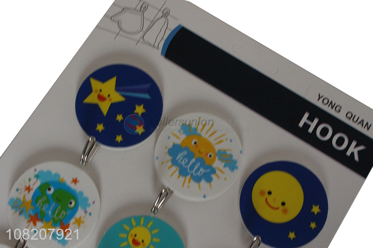 China factory 9pieces wall door sticky hooks for hanger