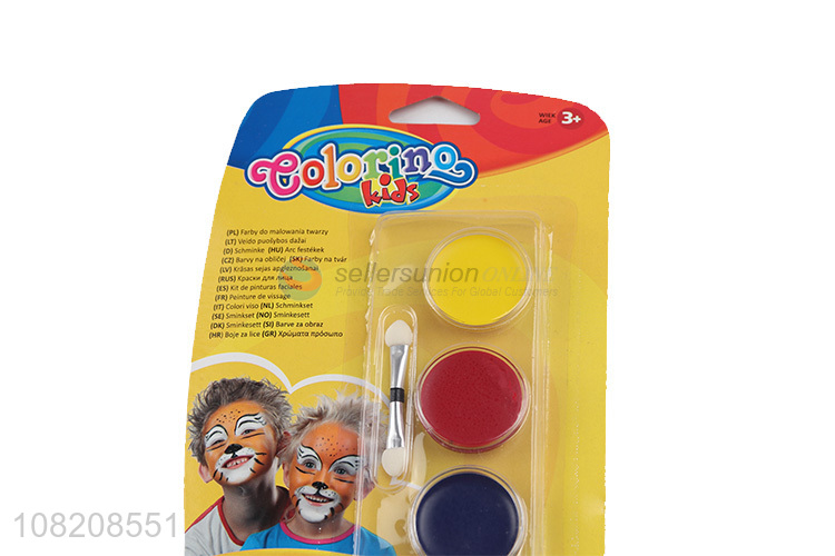 Wholesale 6 colors non-toxic face paint kits for kids and adults