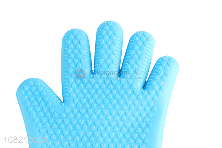 Good quality non-slip heatproof silicone oven mitts kitchen baking tool