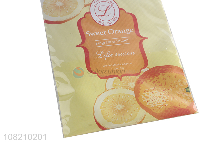 Good quality sweet orange fragrance sachet for sale