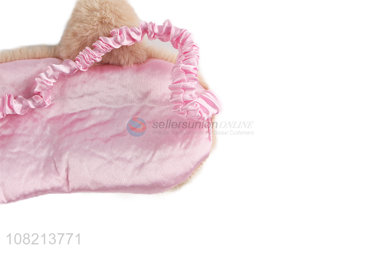 Cute Cat Design Plush Eye Mask Comfortable Blindfold Sleep Mask