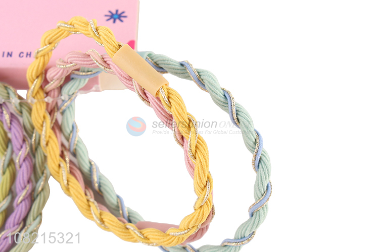 Popular Colorful Twisted Hair Rope Fashion Hair Tie