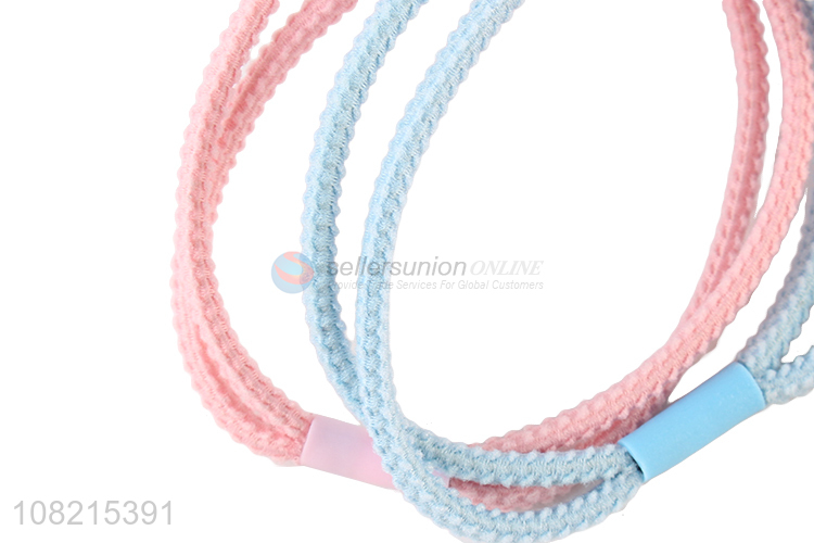 Good Quality Colorful Hair Tie Elastic Hair Ring For Girls