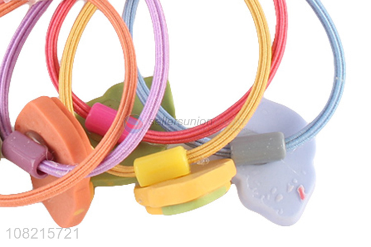 Custom 5 Pieces Elastic Hair Ring Colorful Hair Rope