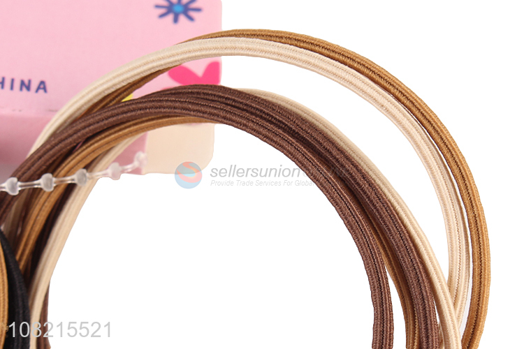 Simple Style 6 Pieces Elastic Hair Ring Fashion Hair Tie