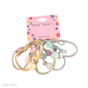 Custom Fashion Hair Ring Hair Rope With Delicate Charms