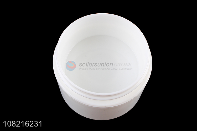 Factory price white plastic storage jar face cream bottle