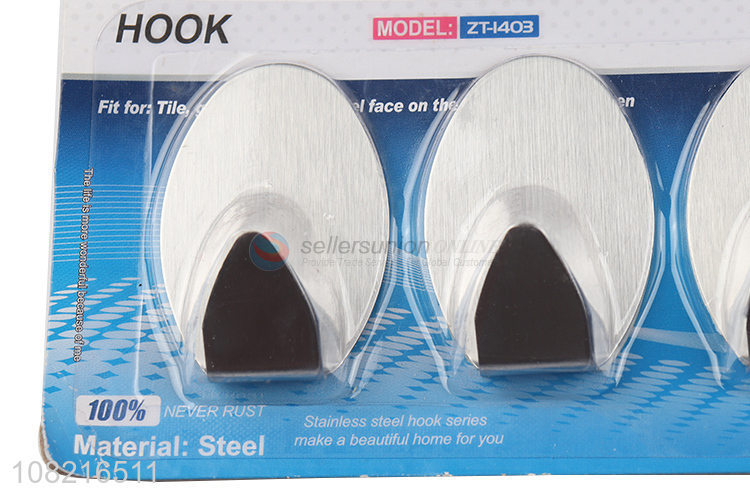China imports stainless steel sticky hooks wall hooks for hanging