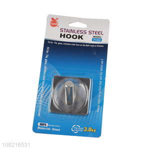 Hot selling stainless steel sticky hooks for hanging coats hats