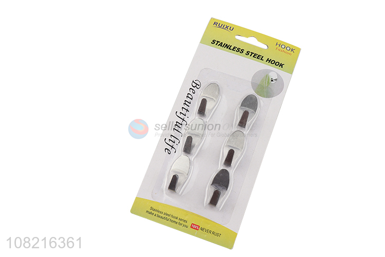 New arrival wall mounted hooks adhesive stainless steel hooks