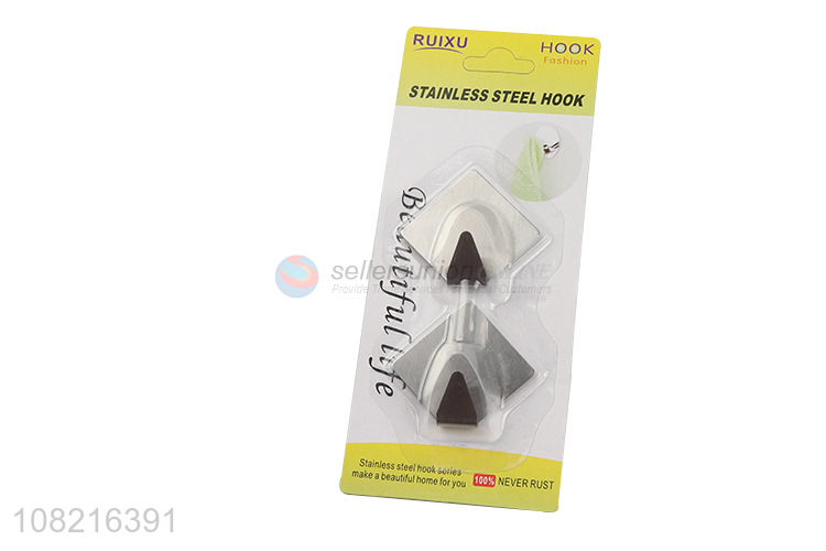 Factory price stainless steel sticky hooks for hanging towel