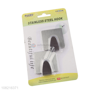 Yiwu market heavy duty towel hooks stainless steel sticky hooks