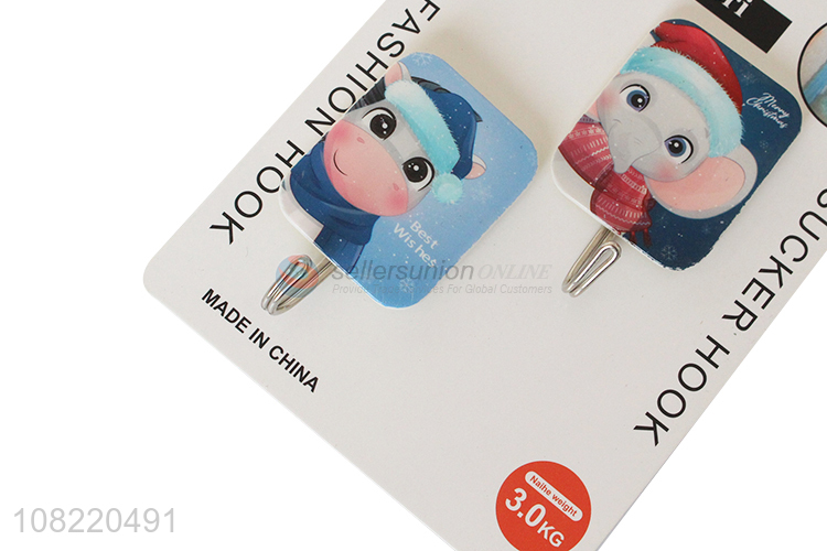 Low price nail free cartoon adhesive hooks bathroom sticky hooks