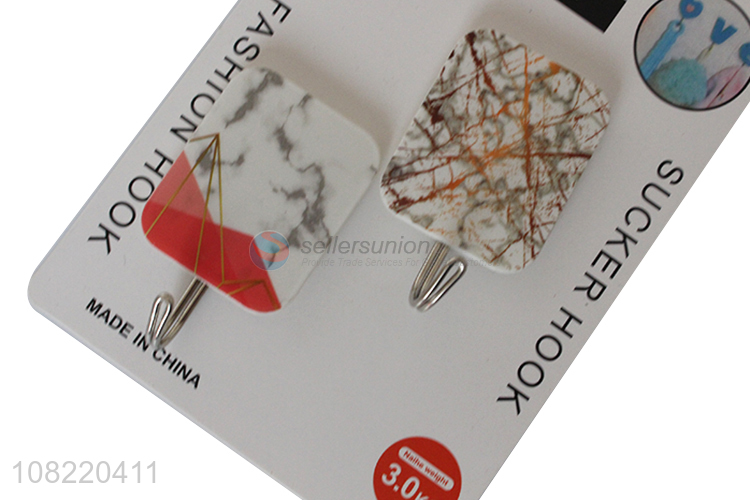 Factory supply exquisite marbling hooks sticky hooks for hanging