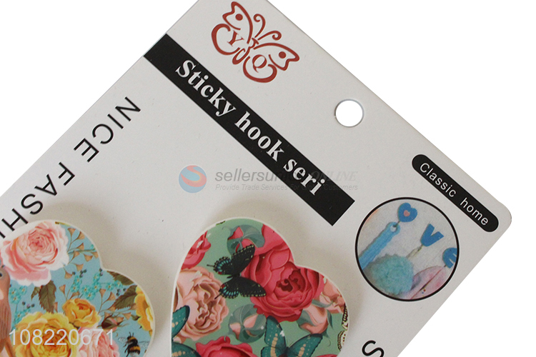 Wholesale fashionable heart shape wall hooks sticky hooks for hanging