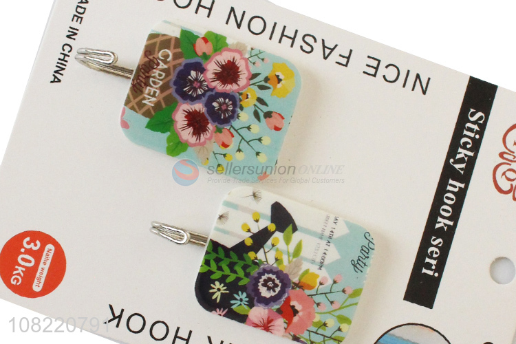 Good quality delicate sticky hooks self adhesive plastic wall hooks