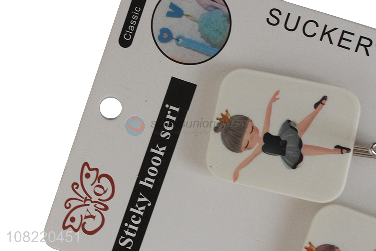 Recent design self adhesive plastic towel hooks cute sticky hooks