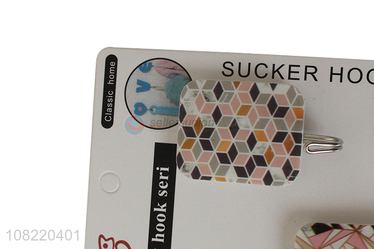 Good quality powerful exquisite sticky hooks geometric towel hooks