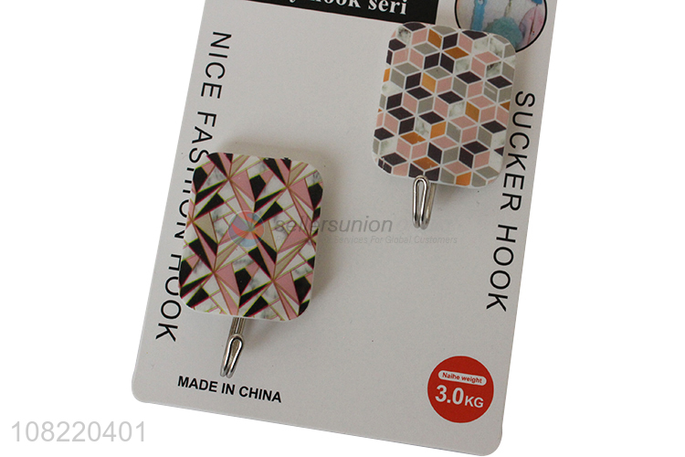 Good quality powerful exquisite sticky hooks geometric towel hooks