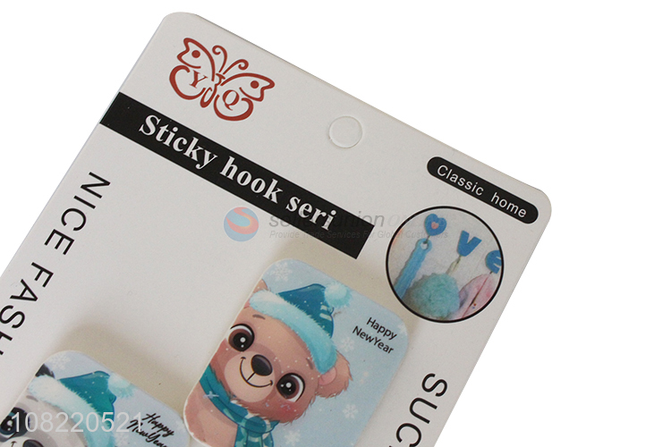 China supplier waterproof oilproof cute sticky hooks wall hanger