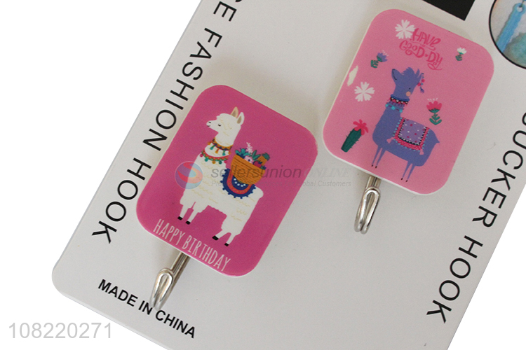 Good quality seamless wall hanging hooks kawaii cartoon sticky hooks