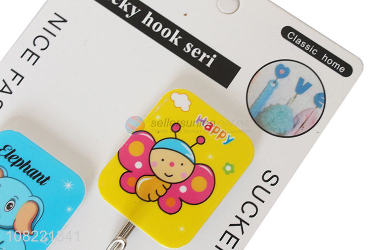 New arrival lovely cartoon animal wall hooks sticky hooks for hanging
